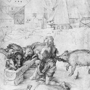 The Prodigal Son among the Swine by Albrecht Durer