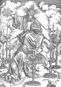 The Revelation of St John 2. St John's Vision of Christ and the Seven Candlesticks by Albrecht Durer