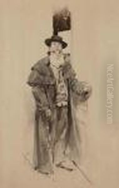 A Male Figure In A Hat - view 1