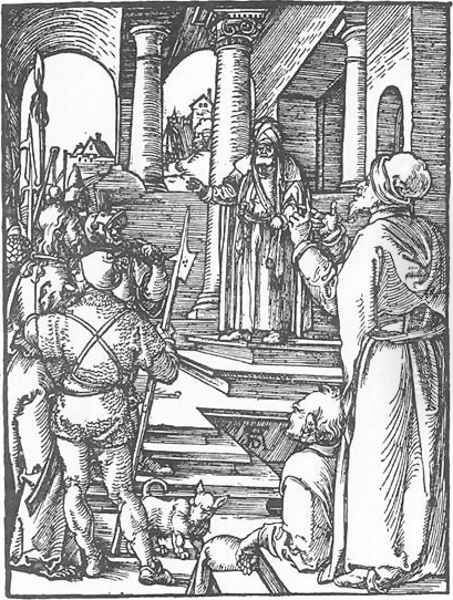 Small Passion 15. Christ before Pilate - view 1