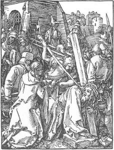 Small Passion 21. Christ Bearing the Cross by Albrecht Durer