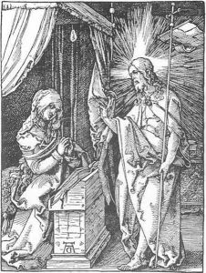 Small Passion 30. Christ Appears to His Mother by Albrecht Durer