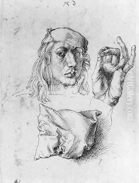 Studies of Self-Portrait, Hand and Pillow - view 1