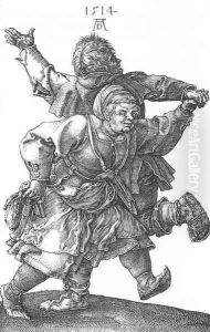 Peasant Couple Dancing by Albrecht Durer