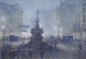 Piccadily At Night by Herbert Menzies Marshall