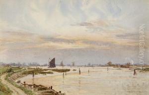 Evening On The Broads by Herbert Menzies Marshall
