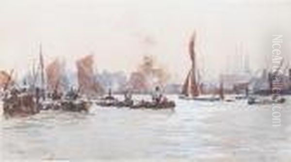 Dockland View With Rivercraft - view 1