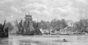 Boats In The Harbour, Ipswich