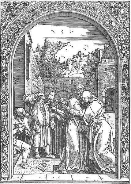 Life of the Virgin 3. The Meeting of Joachim and Anne at the Golden Gate - view 1