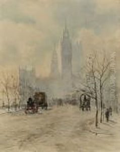 A Winter Morning, Westminster by Herbert Menzies Marshall