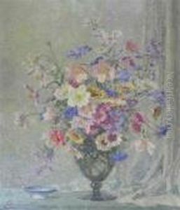 Still Life Of Summer Flowers by Freda, Nee Clulow Marston