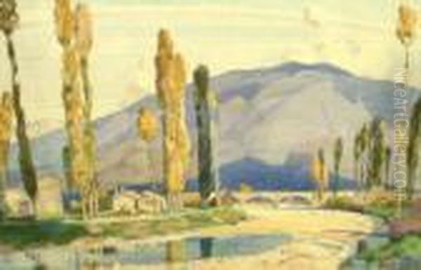 Rba Roi -- "ponte Bari Spoleto";
Watercolour, Signed, Bears Inscription On The Reverse, 34x50.5cm - view 1