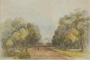 Canterbury House, The Seat Of Mr Arthur Jeffries: Garden Vista