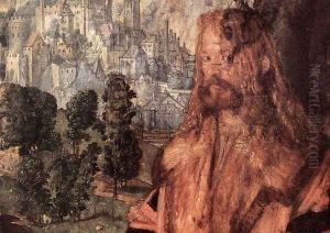 Feast of the Rose Garlands (detail) 2 by Albrecht Durer