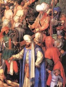 The Martyrdom of the Ten Thousand (detail) by Albrecht Durer