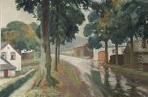 La Pluie Sur La Route Abeausaint - view 1