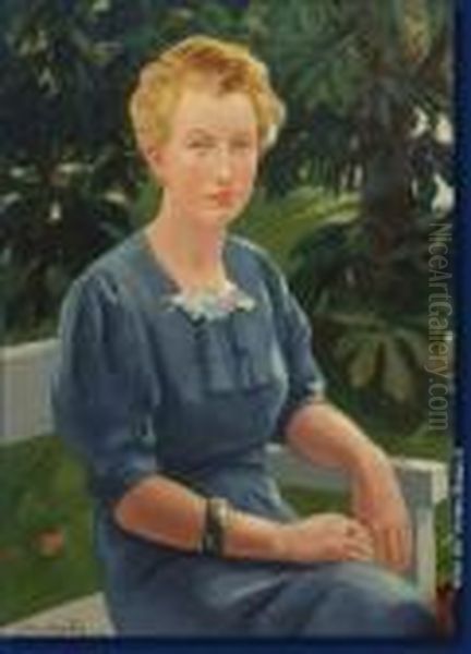 Portait De Dame A La Robe Bleue - view 1