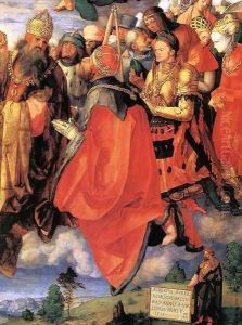 The Adoration of the Trinity (detail) 3 by Albrecht Durer