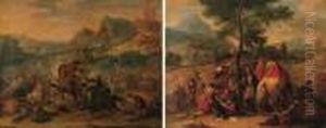 A Cavalry Battle by Jean-Baptiste Martin