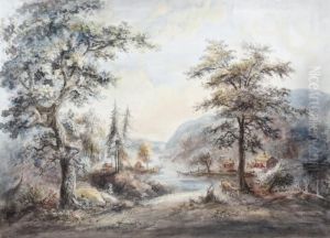 Landskap Med Figurer, Boskap Och Roda Stugor