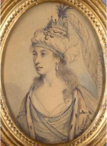 Portrait Of Roxelana, Wife Of Sulyman The Magnificent by Elias Martin