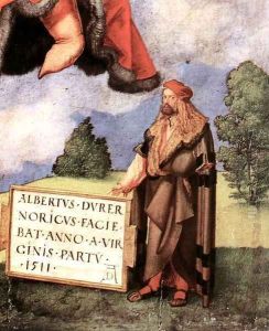 The Adoration of the Trinity (detail) 6 by Albrecht Durer