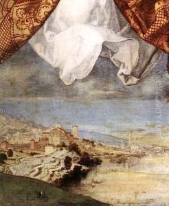 The Adoration of the Trinity (detail) 5 by Albrecht Durer