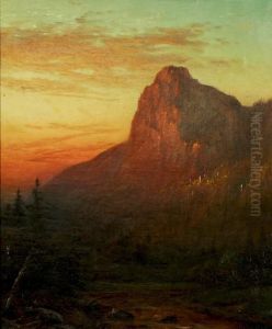 Mountain Sunset by Homer Dodge Martin