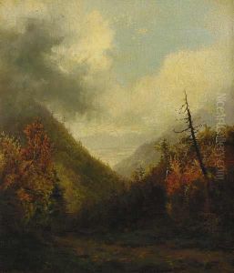 Mountain Landscape In Autumn by Homer Dodge Martin
