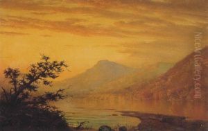 Sunset On Lake George by Homer Dodge Martin