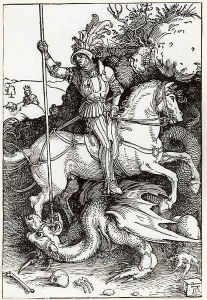 St. George killing the Dragon by Albrecht Durer