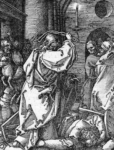 Christ driving the Money Changers from the Temple, from The Small Passion - view 1