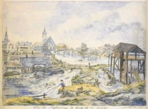 Vy Over Nykoping by Johan Fredrik Martin