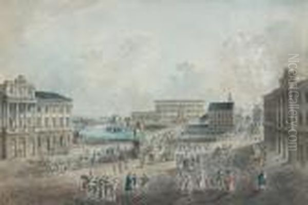 Vue Du Palais Royal De Stockholm Depuis La Place Norr Malmstorg - view 1