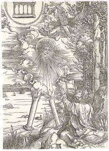 Saint John devouring the Book, from The Apocalypse by Albrecht Durer