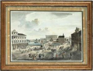 Utsigt Af Norrmalms Torg by Johan Fredrik Martin