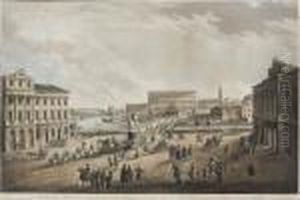 Utsigt Af Stockholm Fran Gustaf Adolphs Torg by Johan Fredrik Martin