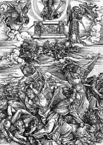 The four Avenging Angels, from The Apocalypse by Albrecht Durer