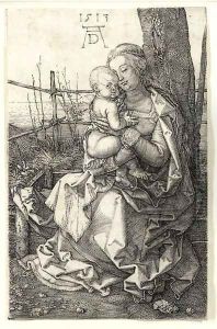 The Virgin and Child seated by a Tree by Albrecht Durer