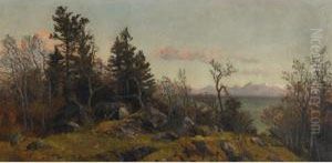 Olympic Mountains, West Coast, B.c. by Thomas Mower Martin