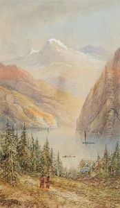 Lake Louise And Mount Aberdeen by Thomas Mower Martin