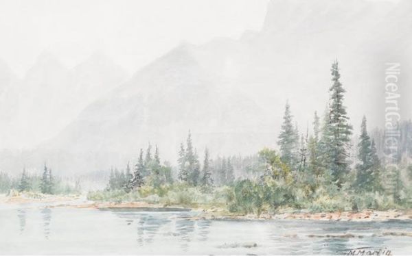 Lake In The Rockies - view 1