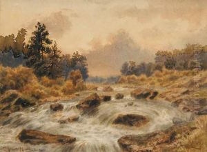 Untitled - Rushing River by Thomas Mower Martin