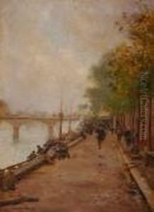 Les Quais De Seine Animes, Paris by Francois Martin-Kavel