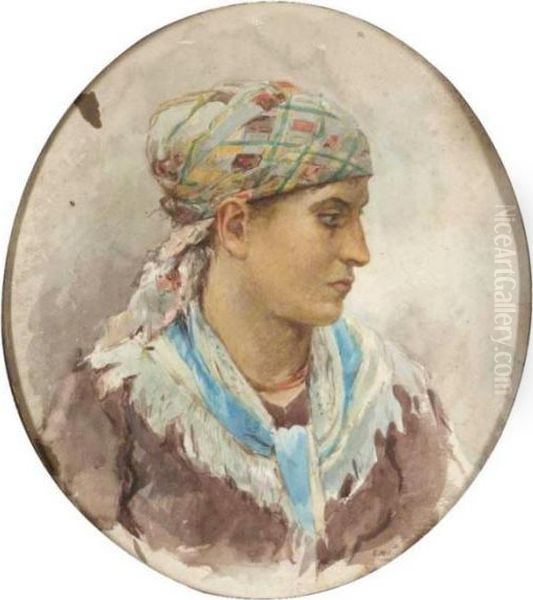 Study Of A Roman Lady - view 1