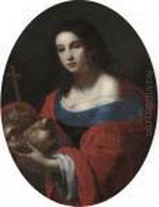 Saint Margaret With The Dragon by Giovanni Martinelli
