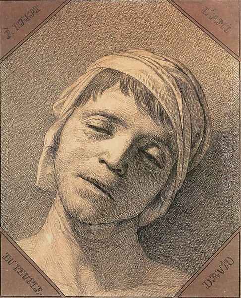 Head of the Dead Marat 1793 - view 1