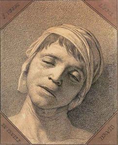 Head of the Dead Marat 1793