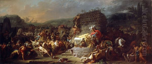 The Funeral of Patroclus by Jacques Louis David