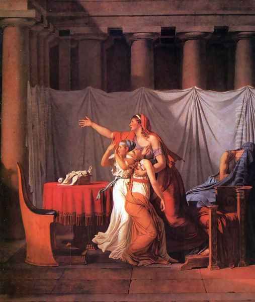 The Lictors Bring to Brutus the Bodies of His Sons (detail) by Jacques Louis David
